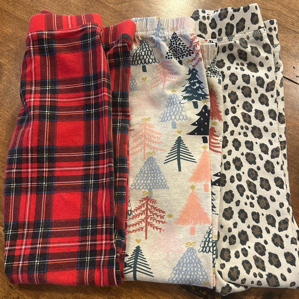 CREWCUTS + Hanna Andersson Girls Winter Leggings Set of 3